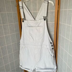 Cotton On White Denim Short Overalls, 12